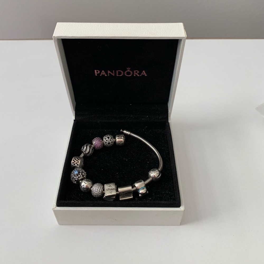 Authentic Pandora bracelet and charms